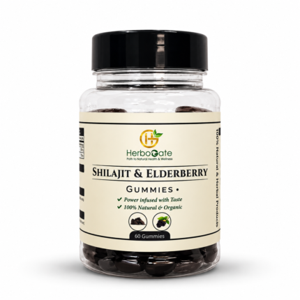 HerboGate Fatima Shilajit with Elderberry Gummies – 60 Gummies